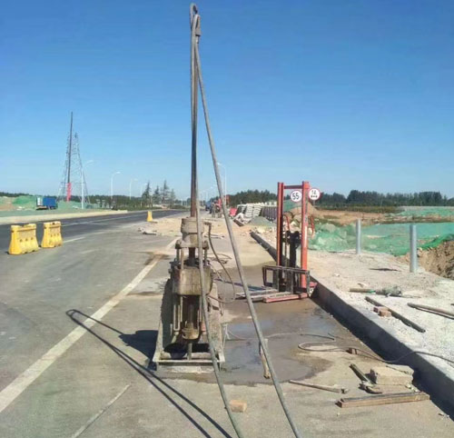 镇海公路高聚物注浆加固