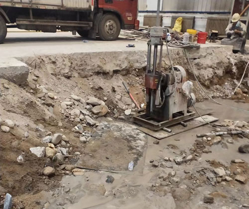 镇海公路下沉压浆